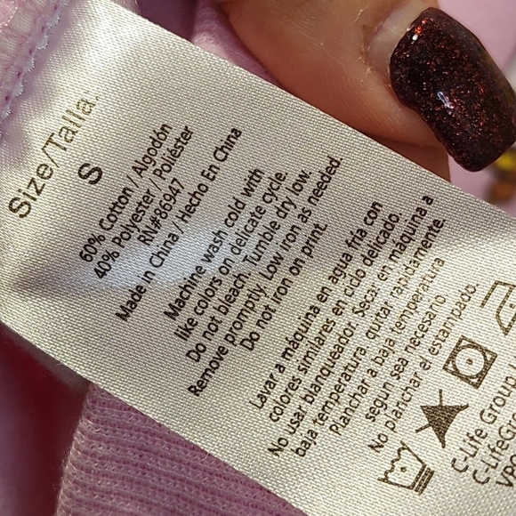 Nickelodeon pink Sponge Bob Pullover Crew Neck Sweater Size S - Picture 10 of 11